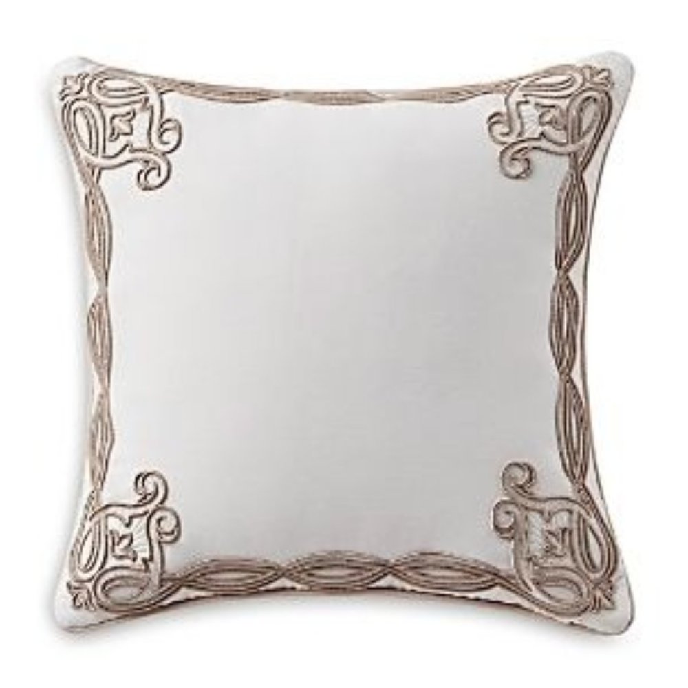 Waterford Pearl Belissa 16 in X 16 in Embroidered Square Pillow
